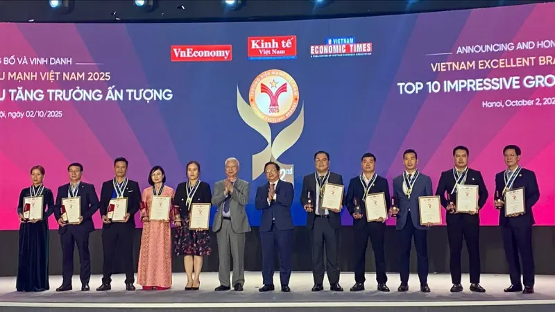 80 doanh nghiệp được vinh danh Thương hiệu mạnh Việt Nam 2025